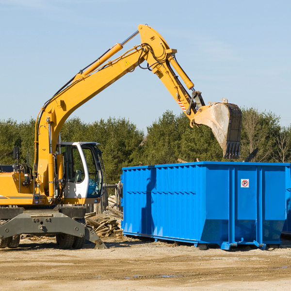 are there any restrictions on where a residential dumpster can be placed in St Inigoes MD